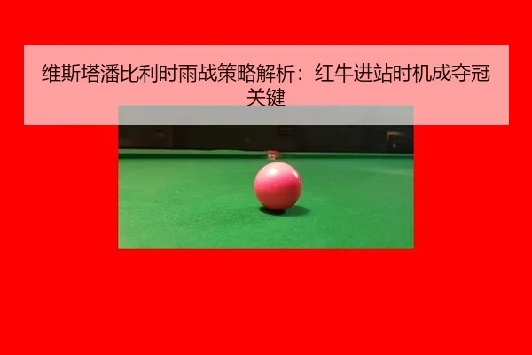 维斯塔潘比利时雨战策略解析：红牛进站时机成夺冠关键